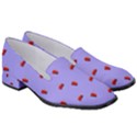 Candy Apple Lilac Pattern Women s Classic Loafer Heels View3