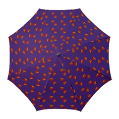 Kawaii Pumpkin Purple Golf Umbrellas