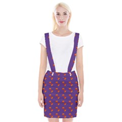 Kawaii Pumpkin Purple Braces Suspender Skirt by snowwhitegirl