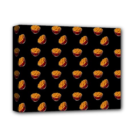 Kawaii Chips Black Deluxe Canvas 14  X 11  (stretched)