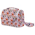 Halloween Treats Pattern Pink Satchel Shoulder Bag View1