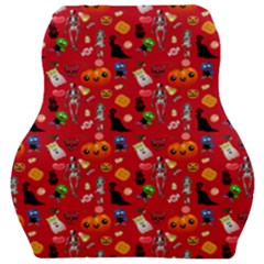 Halloween Treats Pattern Red Car Seat Velour Cushion 