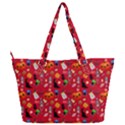 Halloween Treats Pattern Red Full Print Shoulder Bag View2