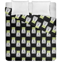 Ghost Pet Black Duvet Cover Double Side (california King Size) by snowwhitegirl