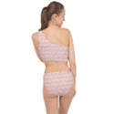 Damask Peach Spliced Up Two Piece Swimsuit View2