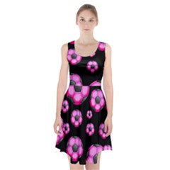 Wallpaper Ball Pattern Pink Racerback Midi Dress