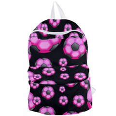 Wallpaper Ball Pattern Pink Foldable Lightweight Backpack
