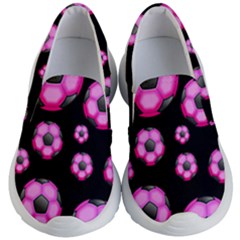 Wallpaper Ball Pattern Pink Kids  Lightweight Slip Ons