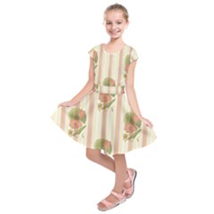 Lotus Flower Waterlily Wallpaper Kids  Short Sleeve Dress by Mariart