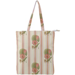 Lotus Flower Waterlily Wallpaper Double Zip Up Tote Bag by Mariart