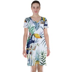 Tropical birds Short Sleeve Nightdress