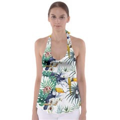 Tropical birds Babydoll Tankini Top