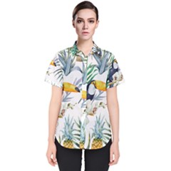 Tropical birds Women s Short Sleeve Shirt