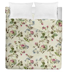Vintage Roses Duvet Cover Double Side (queen Size) by retrotoomoderndesigns