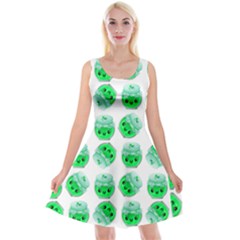 Kawaii Lime Jam Jar Pattern Reversible Velvet Sleeveless Dress by snowwhitegirl