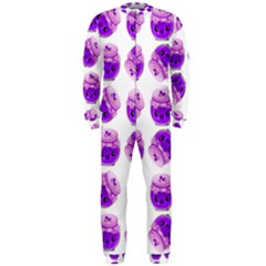 Kawaii Grape Jam Jar Pattern Onepiece Jumpsuit (men)  by snowwhitegirl