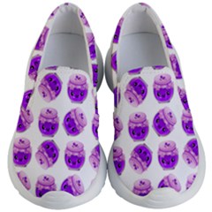 Kawaii Grape Jam Jar Pattern Kids  Lightweight Slip Ons