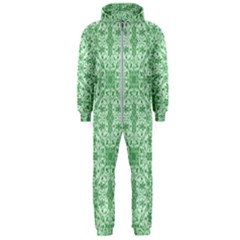 Ornamental Green Hooded Jumpsuit (Men) 