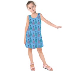 Pears Aqua Kids  Sleeveless Dress by snowwhitegirl