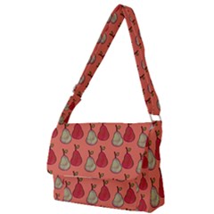 Pears Red Full Print Messenger Bag