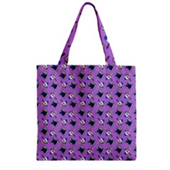 Kawaii Grape Rootbeer Zipper Grocery Tote Bag by snowwhitegirl