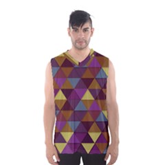 Fall Geometric Pattern Men s Basketball Tank Top