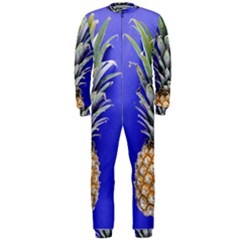 Pineapple Blue Onepiece Jumpsuit (men) 