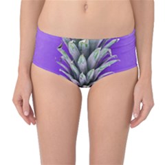 Pineapple Purple Mid-waist Bikini Bottoms