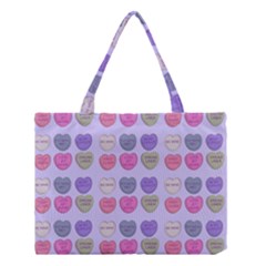 Valentine Hearts Lilac Medium Tote Bag by snowwhitegirl