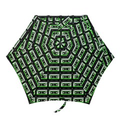 Green Cassette Mini Folding Umbrellas