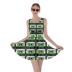Green Cassette Skater Dress