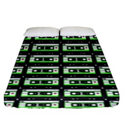 Green Cassette Fitted Sheet (King Size)