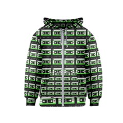 Green Cassette Kids  Zipper Hoodie