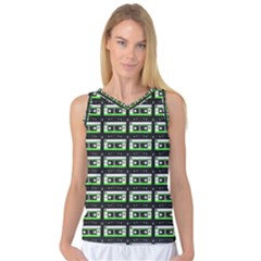 Green Cassette Women s Basketball Tank Top