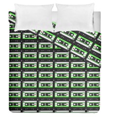 Green Cassette Duvet Cover Double Side (Queen Size)