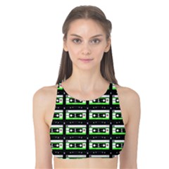 Green Cassette Tank Bikini Top