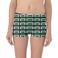 Green Cassette Reversible Boyleg Bikini Bottoms