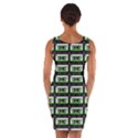 Green Cassette Wrap Front Bodycon Dress View2