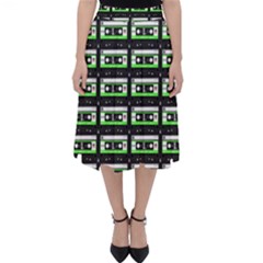 Green Cassette Classic Midi Skirt