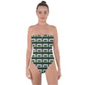 Green Cassette Tie Back One Piece Swimsuit View1
