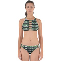 Green Cassette Perfectly Cut Out Bikini Set by snowwhitegirl