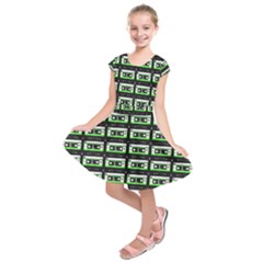 Green Cassette Kids  Short Sleeve Dress