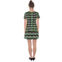 Green Cassette Drop Hem Mini Chiffon Dress View2