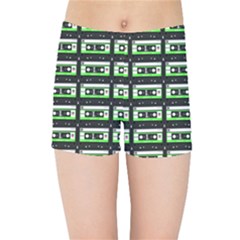 Green Cassette Kids  Sports Shorts