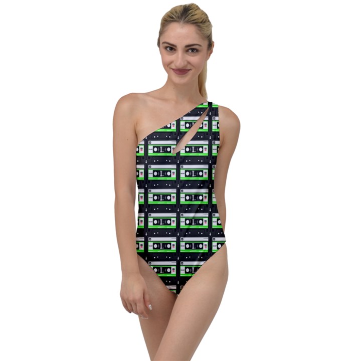 Green Cassette To One Side Swimsuit