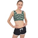 Green Cassette V-Back Sports Bra View1