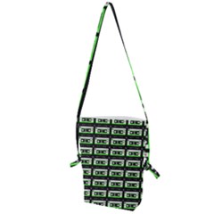 Green Cassette Folding Shoulder Bag