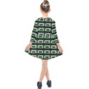 Green Cassette Kids  Quarter Sleeve Shirt Dress View2