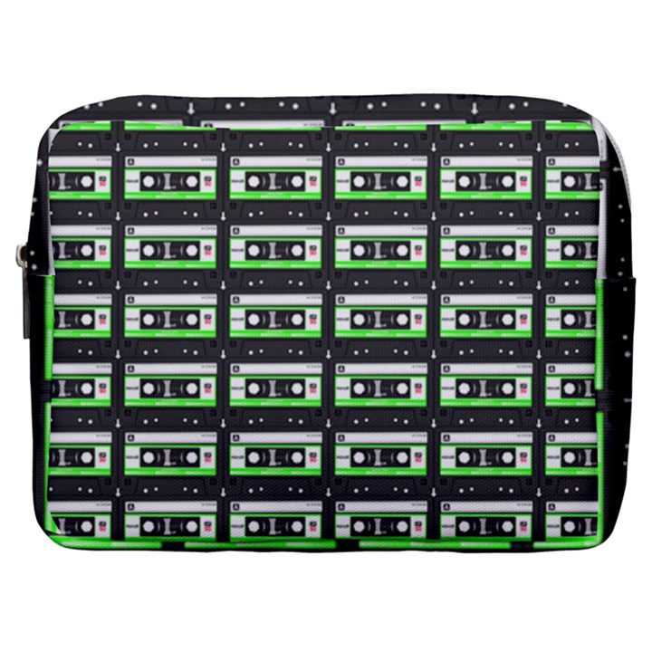 Green Cassette Make Up Pouch (Large)