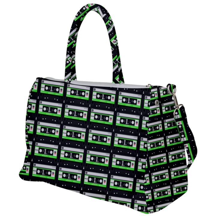 Green Cassette Duffel Travel Bag